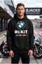 Bmw Rokit Oversize Racing Hoodie Printed Hooded Sweatshirt - 3