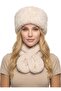 Premium Women's Faux Fur Hat and Plush Scarf Set - Soft Textured Lined Winter Hat and Scarf Set - 3