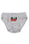 Boys' Gray Printed Cotton Briefs 2-Pack - 3