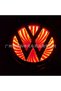Volkswagen 3D Illuminated Logo Emblem Red 11/11 cm Led Logo Emblem Volkswagen Illuminated Vehicle Logo