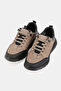 Men's Mink-Black Genuine Natural Leather Lace-Up Sneaker Casual Shoes, Size 39-45 - 2