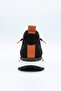 Delta Black-Orange Knitwear & Genuine Leather Sneaker - 8