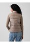 V-Frch Logo Lw Puffer Vest Women's Beige Vest 910105008 - 2