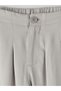 Wideleg Pleated Girls' Gabardine Pants - 3