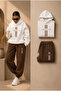 Women's - Men's Create Printed 3 Threaded Yarn Printed Top and Bottom Tracksuit Set