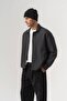 Gridcore Gingham Patterned Buttoned Seasonal Men's Jacket with Elastic Waist - 6