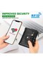 محفظة رجالية من الجلد الطبيعي مع سلسلة - حامل بطاقات عمودي مزدوج الطي مع خاصية حجب RFID وسحاب مزدوج - 2