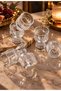 Crystal Cut 6 Pieces Coffee Water Glass / Liquor Glass - 5