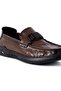26K590-2 Men's Leather Wrinkled Patterned Imported Sole Premium Loafer Shoes - 3