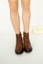 2451511 Eren Shoes&Bag Genuine Leather Lace-Up-Zipper Serrated Non-Slip Sole Daily Women's Boots Real Leather Antique Brown Tan - 8