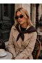 Coffee Triangle Shawl 130X40 cm - 3