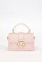 Pink Diamond Patterned Small Size Stylish Design Women's Hand and Shoulder Bag - 2
