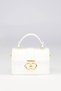 White Diamond Patterned Small Size Stylish Design Women's Hand and Shoulder Bag - 2
