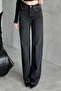 Women's High Waist Washed Wide Leg Jeans 1242 Anthracite - 3