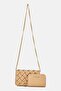 Women Brand Logo Cross Body Bag With Wallet, Beige