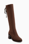 Toni Brown Suede Stretch Women's Boots - 2