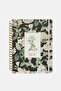 Floral Print Hardcover Spiral Notebook Journal, Multicolor