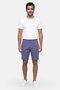 Men Solid Chino Shorts, Dusty Navy - 2