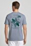 Men Loose Fit Short Sleeve Training T-Shirt, Grey - 4