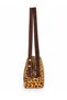 Leo Leopard Genuine Leather Suede Handle Women's Shoulder Bag - 5