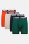 Men 4 Pcs Brand Logo Boxer Briefs, Multicolor