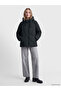 Alita City Lcw Vision Black Hooded Oversize Women's Puffer Coat with a Difference - 2
