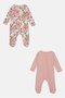 Toddlers Girl 2 Pcs Floral Print Bodysuit Set, Multicolor - 3