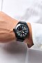 Men APBKBK117G Genuine Leather Analog Watch 41 mm, Black - 2