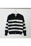 Women's Striped Bearded Soft Textured Knitwear Cardigan Jacket - 2