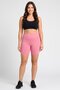 Women Fitted Bike Shorts, Pink - 2