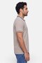 Men Regular Fit Brand Logo Short Sleeve Polo, Taupe - 3