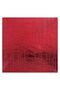 Red Plastic Square Decorative Plate with Linear Pattern 30x30cm