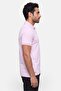 Men Regular Fit Embroidered Logo Short Sleeve Polo Shirt, Lilac - 3