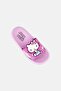 Kids Girl Slip On Slides, Purple - 4