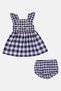 Toddlers Girl 2 Pcs Checkered Dress And Underwear, Multicolor - 2
