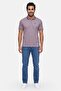 Men Regular Fit Brand Logo Short Sleeve Polo, Purple - 2