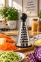 9 Inch 3-Section Steel Metal Funnel Grater with Plastic Knob and Silicone Non-Slip Base - 4