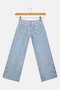 Kids Girl Washed Baggy Denim, Light Blue - 3