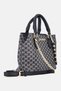 Women Brand Logo Satchels Bag With Wallet, Multicolor - 3