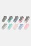 Kids Girl 10 Pair Brand Logo No Show Socks, Multicolor - 3