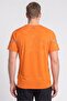 Men Fitted Short Sleeve Training T-Shirt, Dark Orange - 4