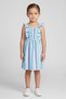 Toddlers Girl Stripe Dress, Multicolor