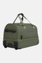 Men Brand Logo Rolling Duffle Bag, Green - 2