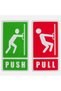Set Autocolante Push & Pull 8x15cm - 2buc - 2