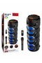Blue Led Lighting Mobile Party Speaker with Mic and Remote Control with Wheels