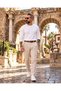 Men's Henley Collar Ribbed Long Sleeve T-Shirt - 4