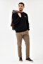 Black Crew Neck Regular Fit Cotton Basic Sweatshirt - 6