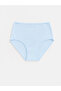 Özmarka New Season Blue High Waist Classic Panties 3-Piece Set - 2