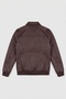 Basic Slim Fit Polo Collar Leather Jacket - 4