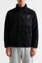 Men's Zippered Thick Fleece Jacket with Pocket Detail in Full Size